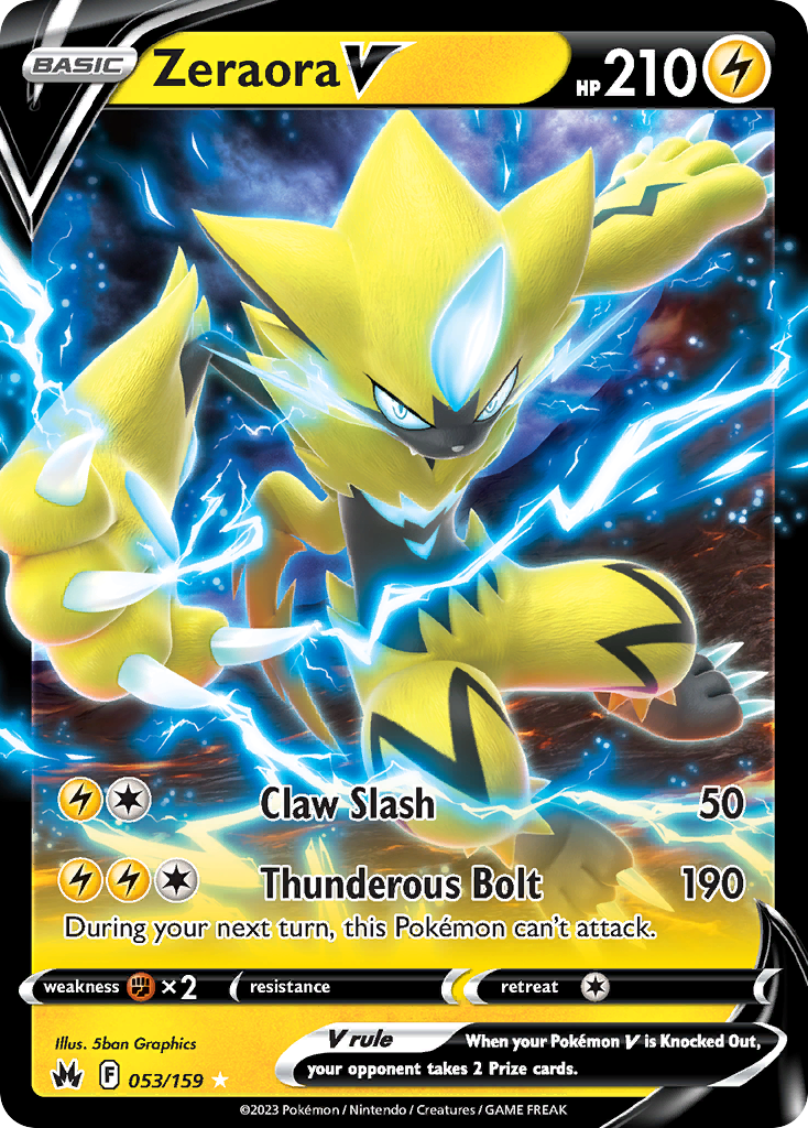 Crown Zenith Zeraora V #53/159